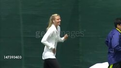 Maria Sharapova Exercising at Wimbledon News Clip