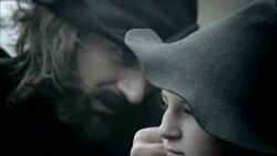 Nostradamus examines a village boy for symptoms of an illness. Stock Footage