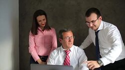 Business Team having a meeting Stock Footage