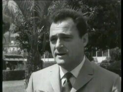 Interview with Mike Todd on his marriage to Liz Stock Footage