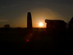 Gettysburg Cannon in Sunset Stock Footage