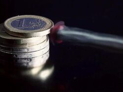 Financial Crisis and Euro Stock Footage