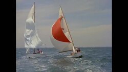 WS POV People sailing sailboat on sea / United States Stock Footage
