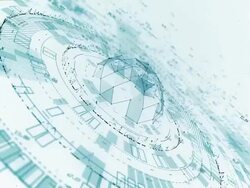 Technologic financial data - Cyan Stock Footage