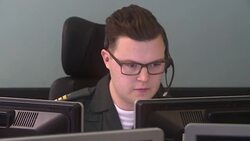 NHS control room staff at work News Clip