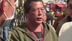 CLEAN : Distraught relatives of Taiwan quake victims wait for news News Clip