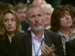 George Osborne, Shadow Chancellor, speech to The Conservative Party Conference 2009 Stock Footage