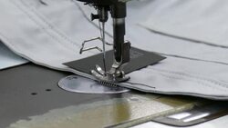 Close up on a sewing machine Stock Footage
