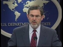 USA: MIDDLE EAST PEACE PROCESS PRESS BRIEFING News Clip