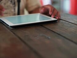 Tablet User Lifestyle Stock Footage