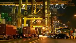 Cargo Night Stock Footage