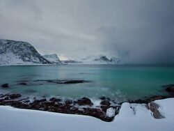 TIME LAPSE: Arctic Storm Approaching Stock Footage