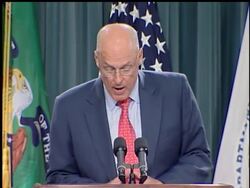 Treasury Secretary Henry Paulson announced a new effort to help homeowners avoid being trapped in a rising tide of foreclosures Wednesday, saying the initiative will bring together 11 of the country's largest mortgage service companies. News Clip