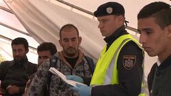 CLEAN : Migrants cross from Slovenia to Austria News Clip