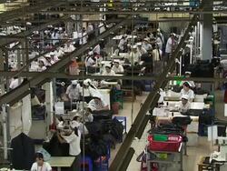 Famosa clothing factory stockshots News Clip