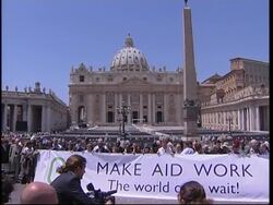 Demonstrators demand G8 summit gives aid to Africa News Clip