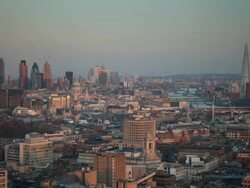 T/L Day to Night London City Stock Footage