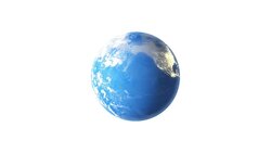 4k Spinning Earth On White Background Animation Seamless Loop Stock Footage