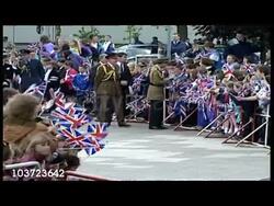 Charles & Diana at Gulf War Remembrance Service  News Clip