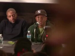 Russell Simmons Announces His New Daytime Job at Press Conference Stock Footage