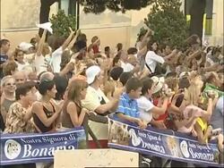 Pope holds mass in Sardinia, prays for victIms of hurricane Hanna News Clip