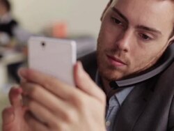 Smartphone deskphone Stock Footage