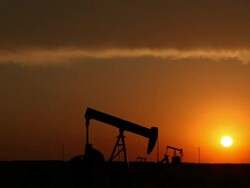 Sunset Oil Field Stock Footage