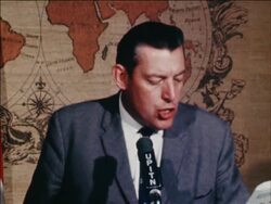 SYND STORIES 10-9-69 NEW YORK IAN PAISLEY PRESS CONFERENCE News Clip