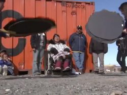 Inuits playing traditional Inuit Drum in Northern Canada News Clip