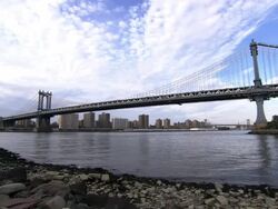 The Manhattan Bridge Stock Footage