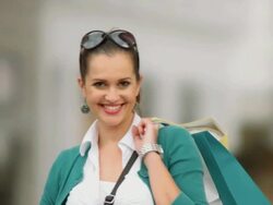 HD: Young Woman Shopping Stock Footage