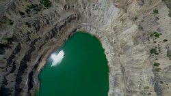 Bulgaria Abandoned Copper Mine Stock Footage