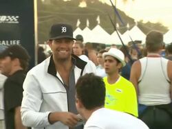 Geoff Stults at Nautica Malibu Triathlon Presented Stock Footage