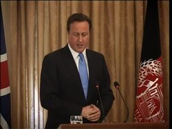 UK PM Cameron visits, meets President Karzai Instructional Video