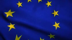 European Union Flag Stock Footage
