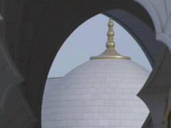 CS View of sheikh zayed mosque / Abu Dhabi, United Arab Emirates Stock Footage