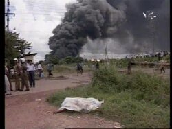 Sri Lanka - Attack On Oil Complex News Clip