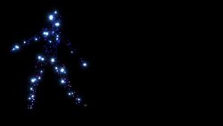 Abstract Ballet dancer with lights Stock Footage