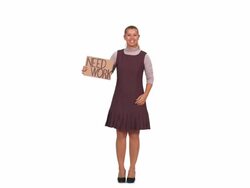 HD: Unemployed Businesswoman Stock Footage