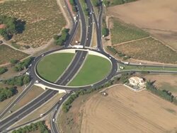 D66 And D24 Motorway Interchange Stock Footage