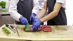 Learning the tricks of the trade Stock Footage