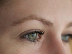 Close up of female eyes Stock Footage
