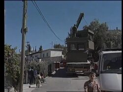 West Bank - Observation posts under construction News Clip