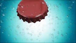 uncork the bottle and brings out a cold drink and soda Stock Footage