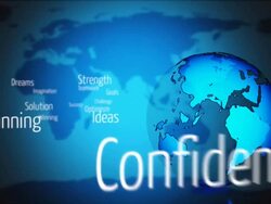 Business motivating words Stock Footage