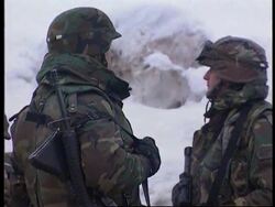 Bosnia/Croatia - US Troops Finally Arrive News Clip
