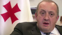 Georgia president warns against alienating Russia as it could make them more "dangerous" News Clip