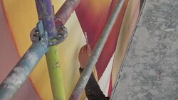 CLEAN : Belgium: giant fresco from artist Bottazzi honours Europe News Clip