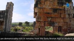 Israel, Tel Kadesh, northern Galilee Stock Footage