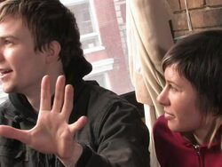 Matt & Kim Interview (clip 9) Stock Footage